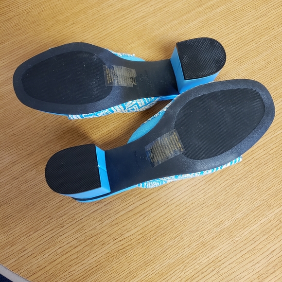 Avon turquoise and ivory size 9m sandal - Picture 7 of 8